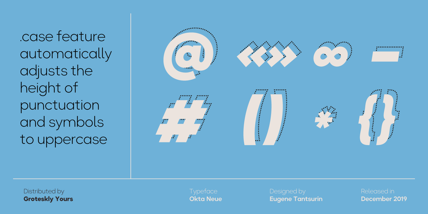 Ejemplo de fuente Okta Neue SemiBold